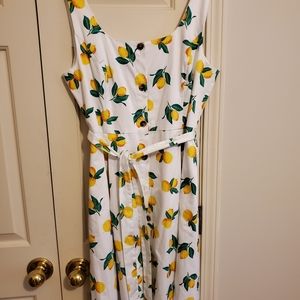 The Limited Lemon sleeveless dress-XL